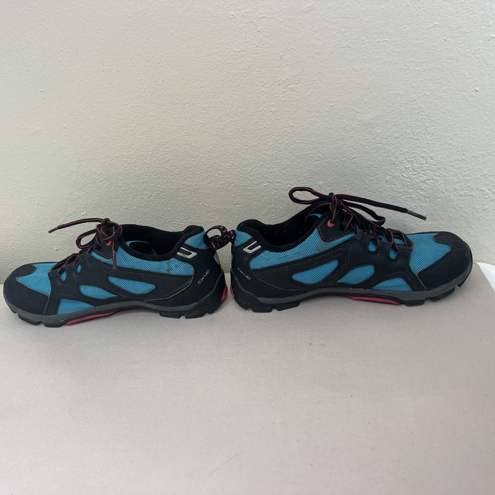 Shimano CW40 ClickR Womens Cycling Shoes Blue Black Pink SPD Cleats Size 38 - Picture 2 of 9